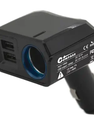 Adaptér pevný 12V + 2x USB 2400mA SELECT Finální Výprodej