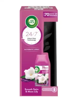 Airwick FreshMatic 250ml Jemný satén a M. Lilie KOMPLET Finální Výprodej