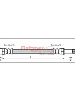 Brzdová hadice METZGER 4110347 Akce