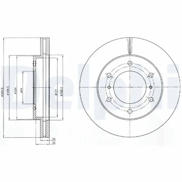 Koupit Online Brzdový kotouč DELPHI BG4229