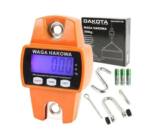 Elektronická závěsná váha 300kg DAKOTA Poslední Šance