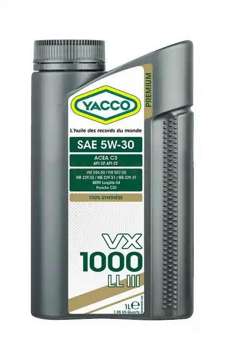 Olej Yacco VX 1000 LL III 5W-30 1L Cenový Hit