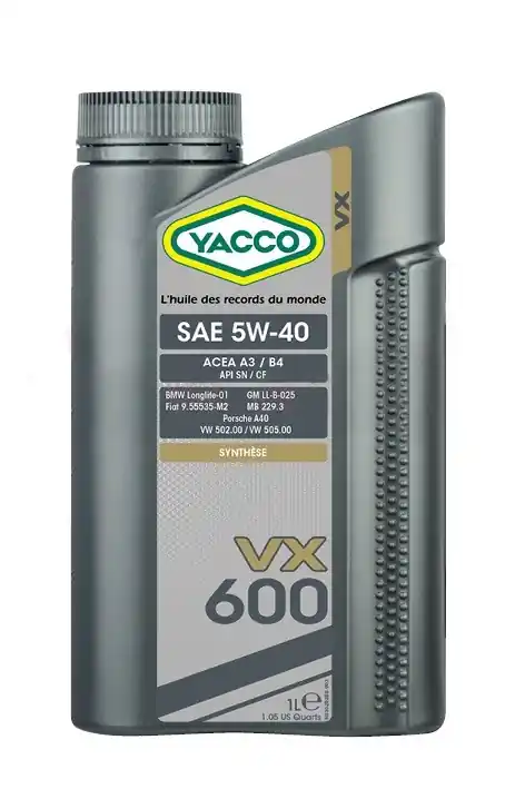 Hit Sezóny Olej Yacco VX 600 5W-40 1L