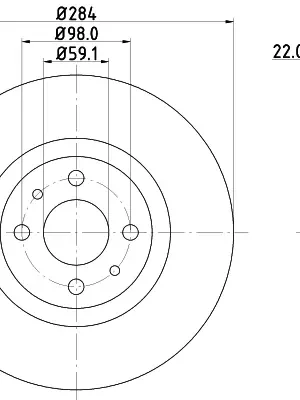Brzdový kotouč HELLA 8DD 355 102-531 Horká Nabídka