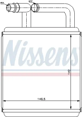 Výměník tepla, vnitřní vytápění NISSENS 77618 Přímo Od Výrobce