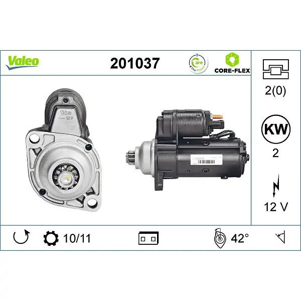 Oblíbený Startér VALEO 201037