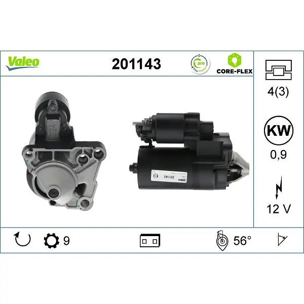 Startér VALEO 201143 Vrácení Zdarma