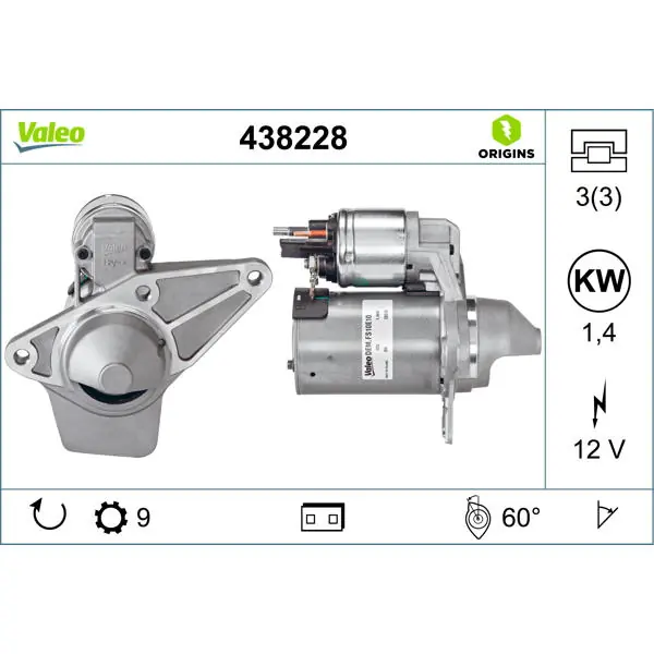 Expresní Doručení Startér VALEO 438228