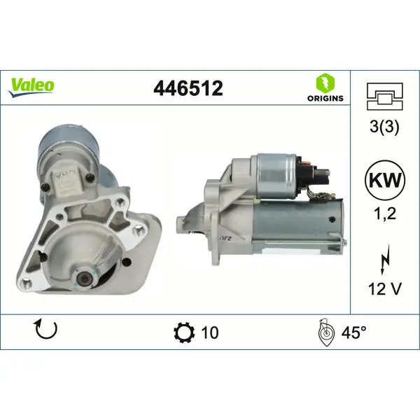 Oblíbený Startér VALEO 446512