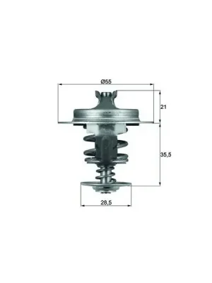 Aktuální Termostat, chladivo MAHLE TX 67 83D